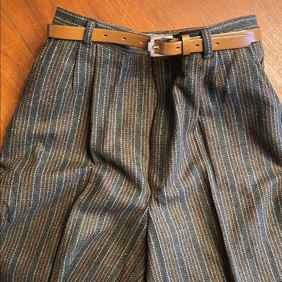 Vintage Dead Stock Wool Blend Striped Pants - Picture 2 of 5